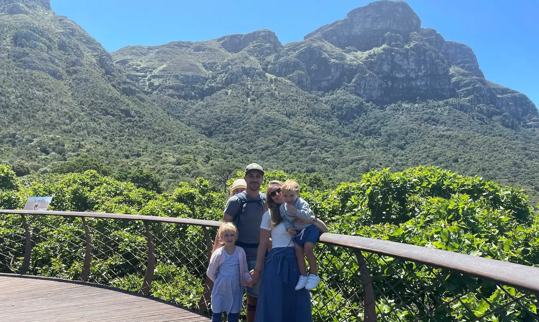 My family at Kirstenbosch National Botanical Garden, near Cape Town South Africa